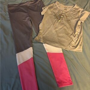 Girls’ 10 Body Glove shirt and legging pants